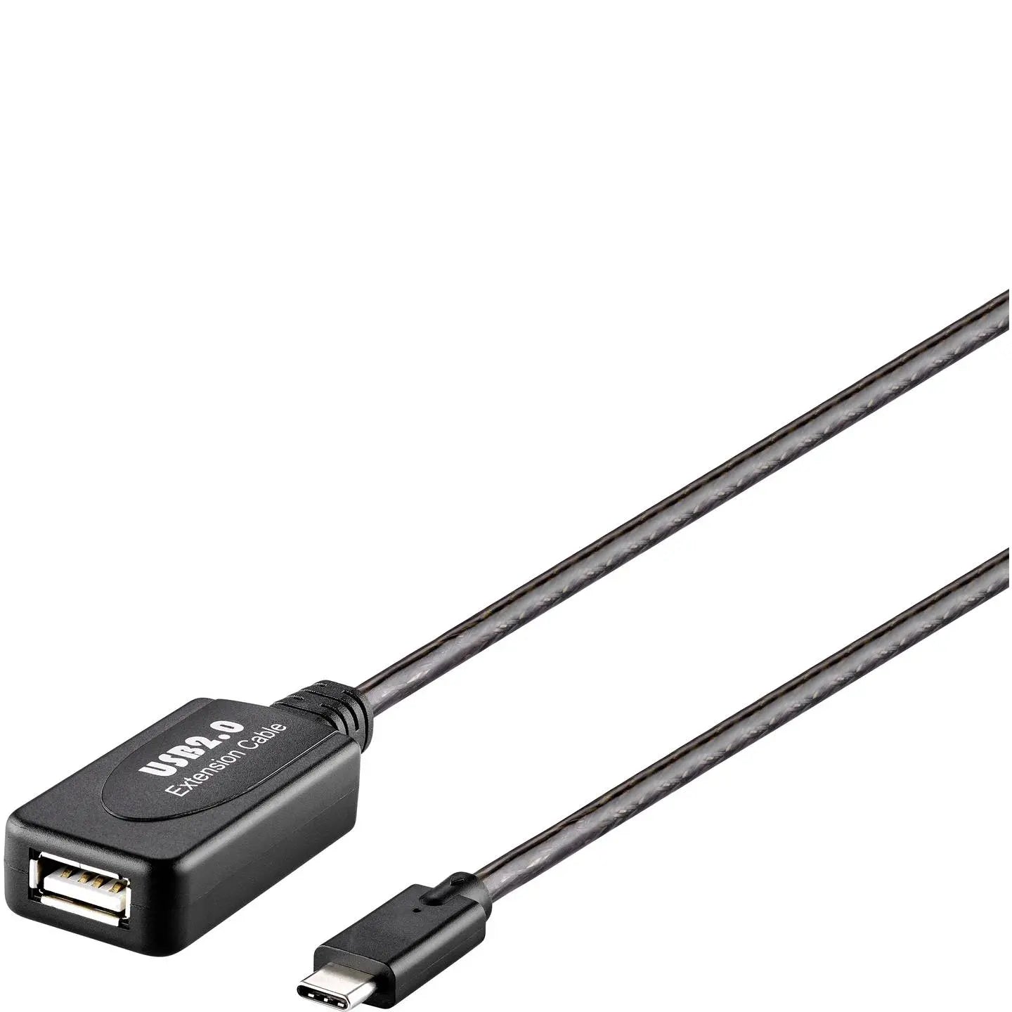 B-Ware Renkforce Usb Kabel Verlängerungskabel Repeaterkabel Usb C Auf Usb A Schwarz 10m - 4064161211831