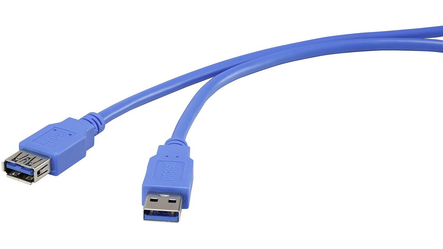 B-Ware Renkforce Usb 3.0 Verlängerungskabel 3 M Vergoldete Steckkontakte Blau 10 Stück - 4016139067346