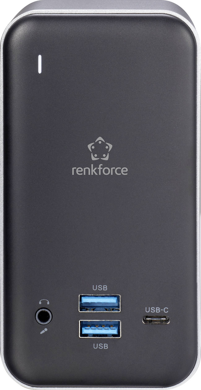 Renkforce Rf 4499452 Usb C Notebook Dockingstation Ladestation Universal Schwarz B-Ware