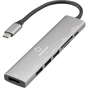 B-Ware Renkforce Usb C Dockingstation Hub Universal Kartenleser Grau Hdmi Laptop