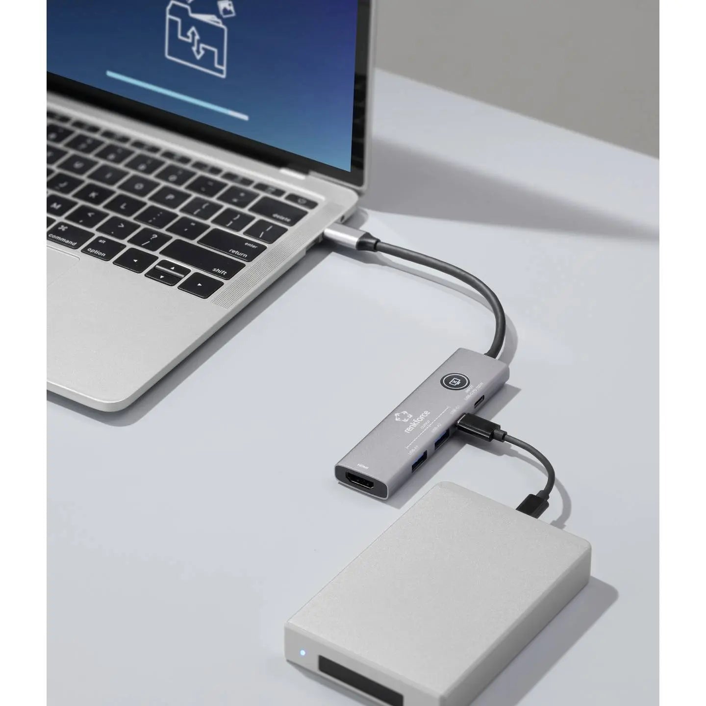 B-Ware Renkforce Dockingstation Dock Usb C Hdmi Buchse Grau Universal Macbook - 4064161475080