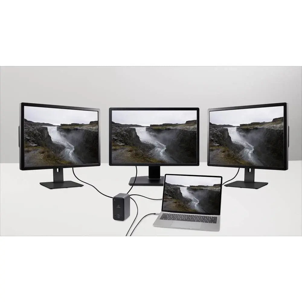 Station d'accueil pour ordinateur portable Renkforce USB-C (produit de seconde main) avec fonction de charge universelle et tour de charge (Laden878)