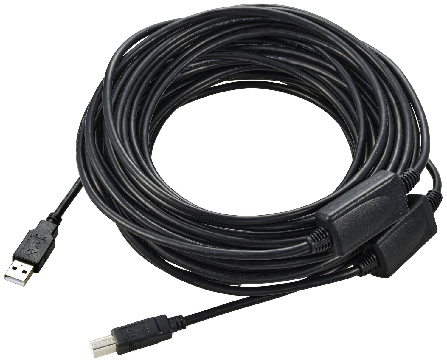 Renkforce Usb Kabel Usb 2.0 Usb A Stecker Usb B Stecker 20.00 M Schwarz Kabel B-Ware