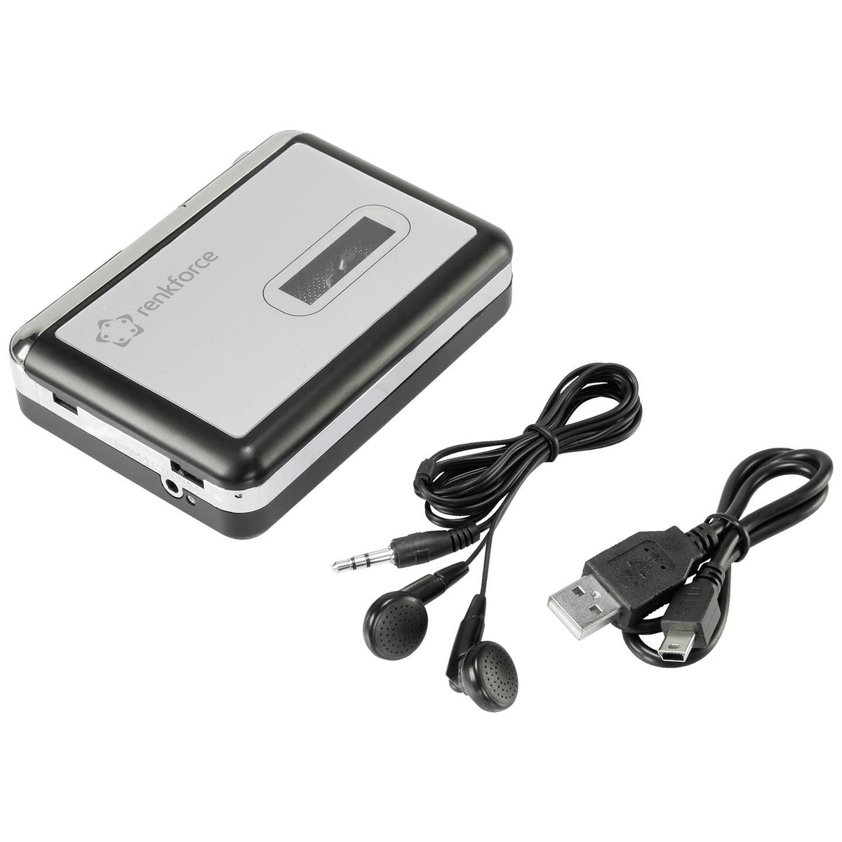 Renkforce Kassetten Digitalisierer RF-CP-170 USB Kopfhörer Musik digitalisieren - 4064161203898