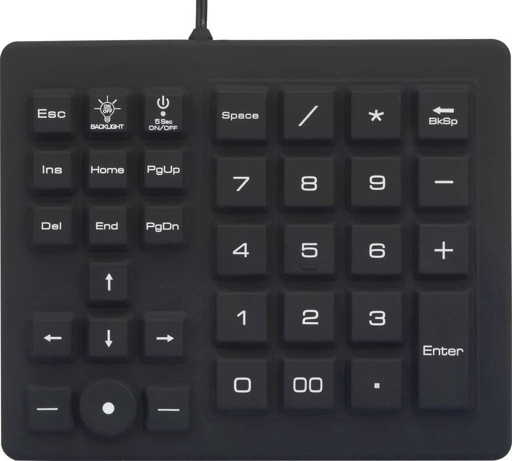Renkforce USB-Nummernblock Trackball Spritzwassergeschützt Staubgeschützt - 4016139326993