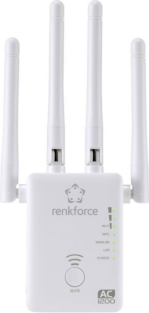 B-Ware Renkforce Ws Wn575 A3 Dual Band Ac1200 Wlan Repeater 2.4 G Hz, 5 G Hz Netzwerk
