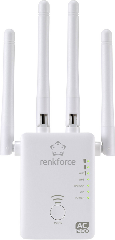 B-Ware Renkforce Ws Wn575 A3 Dual Band Ac1200 Wlan Repeater 2.4 G Hz, 5 G Hz Netzwerk
