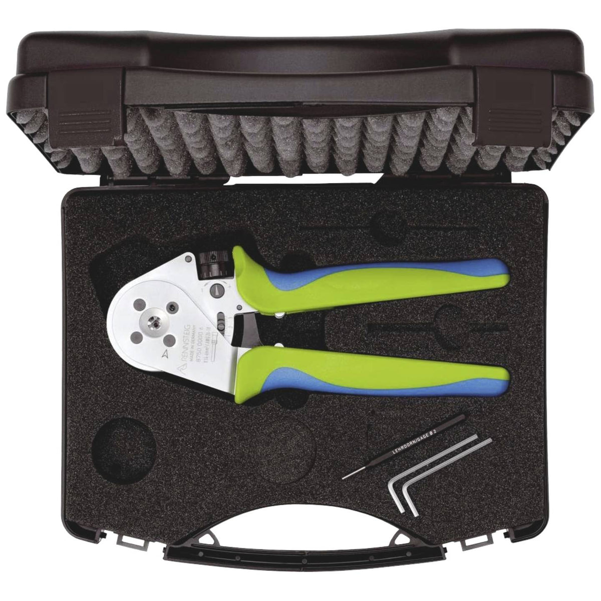 Rennsteig Crimpzange Vierdornzange MicroCrimp Stift- und Buchsenkontakte Koffer - 4049002022883
