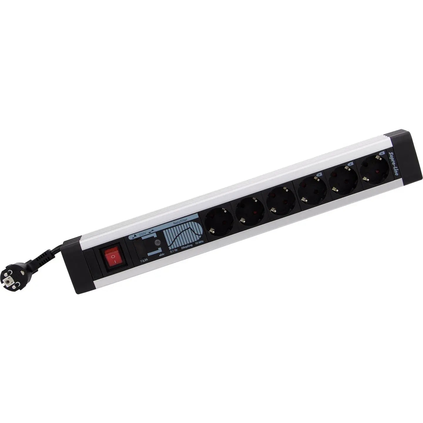 B-Ware Rev Steckdosenleiste Mehrfachsteckdose Schalter Schwarz Schutzkontakt 6 Fach 3m - 4006341610638