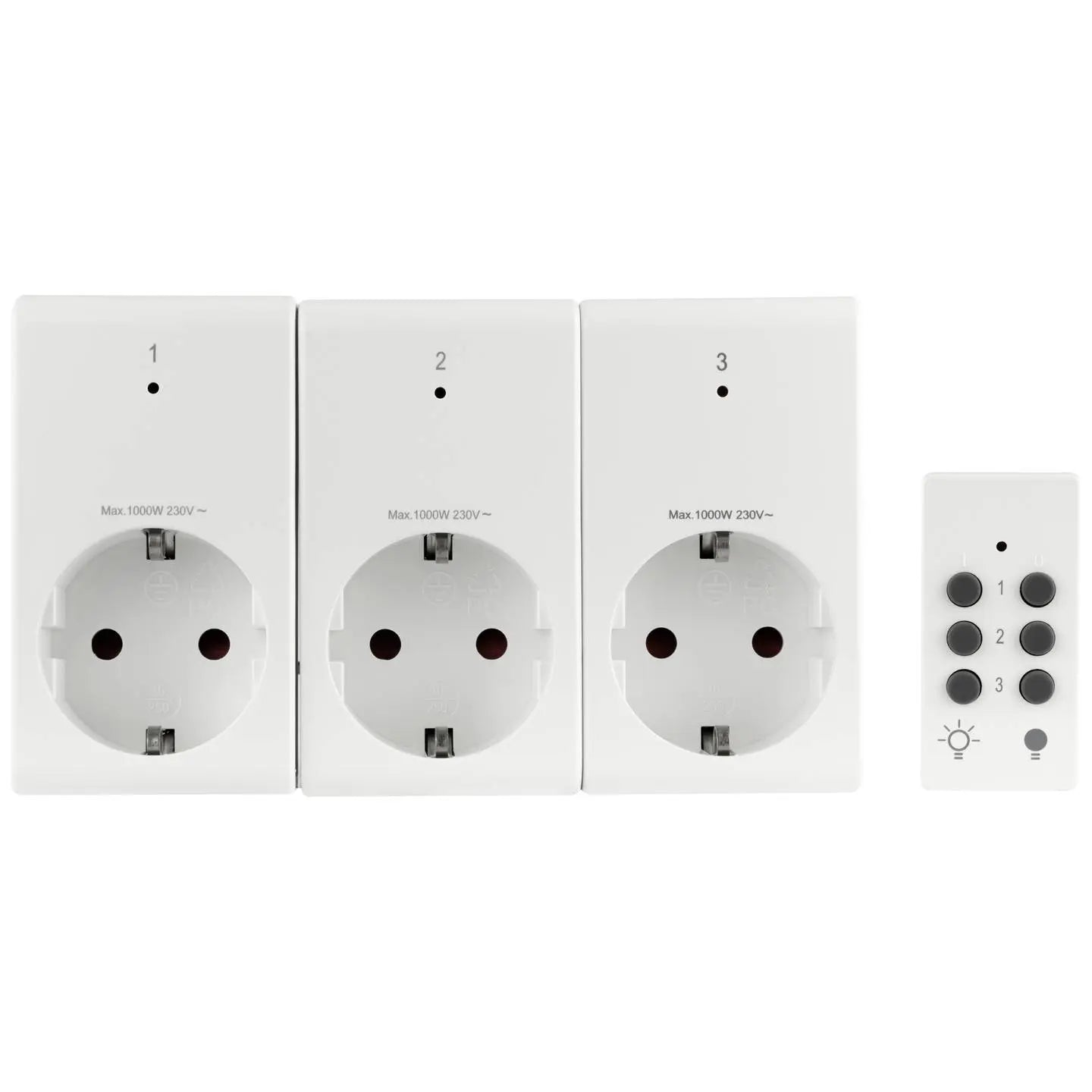 B-Ware Rev Funksteckdosen Funkschalt Set Steckdosen Funkfernbedienung Innenbereich Weiß - 4006341674913