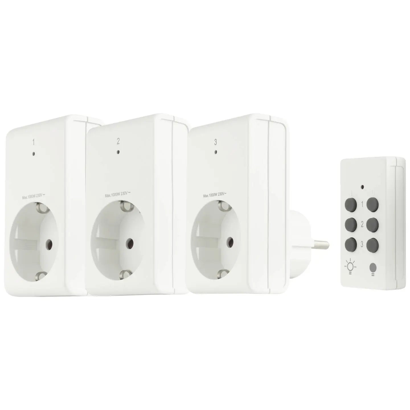 B-Ware Rev Funksteckdosen Funkschalt Set Steckdosen Funkfernbedienung Innenbereich Weiß - 4006341674913