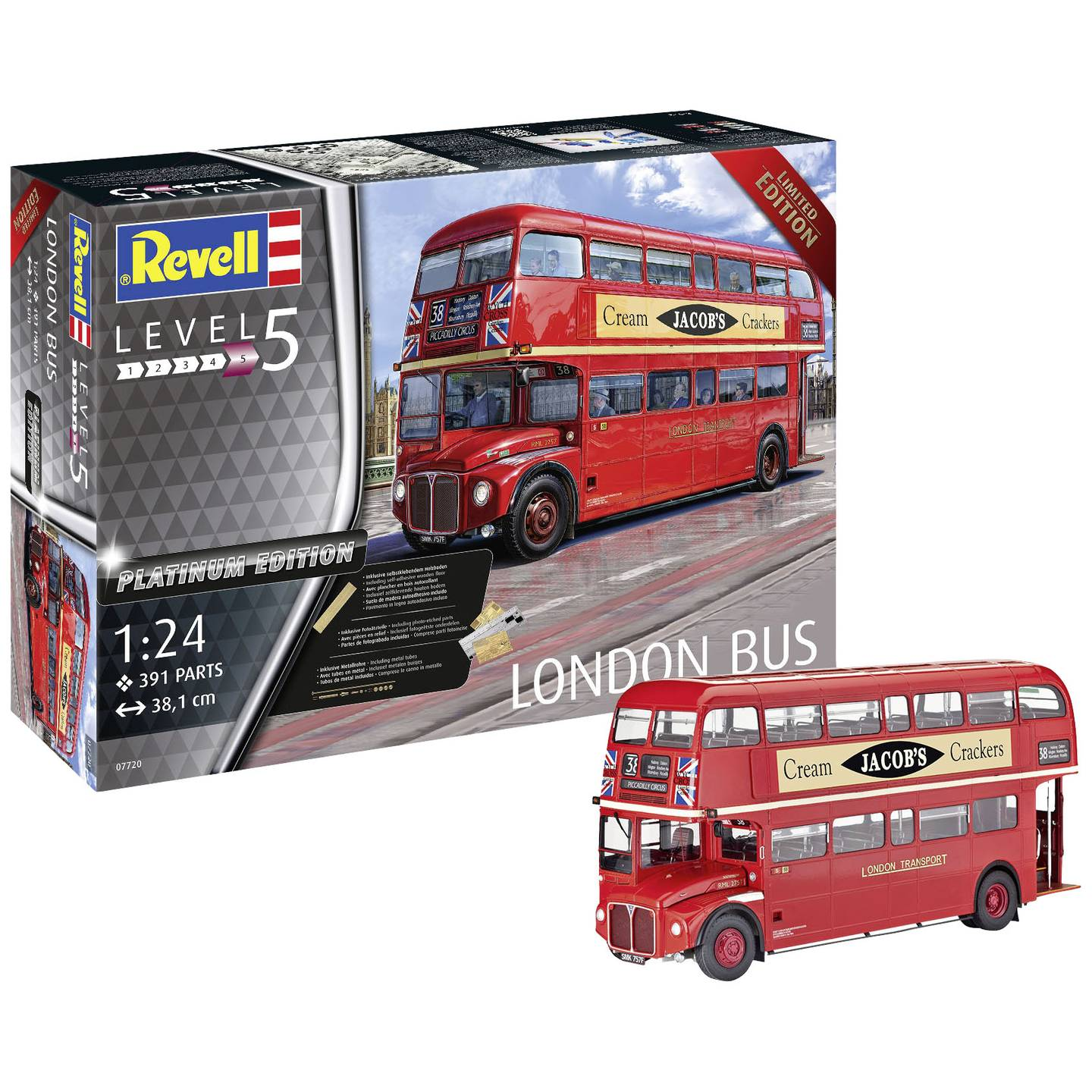 B-Ware Revell 07720 London Bus Modell Bausatz 1:24 Sammlerstück Modellbus - 4009803077208