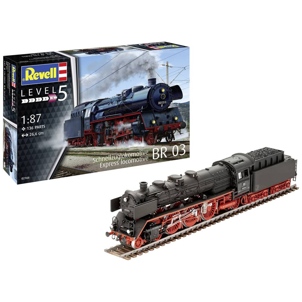 Revell 1:87 Schnellzuglokomotive Br 03 Modell Eisenbahn Lokomotive Spur H0 B-Ware - 4009803021669