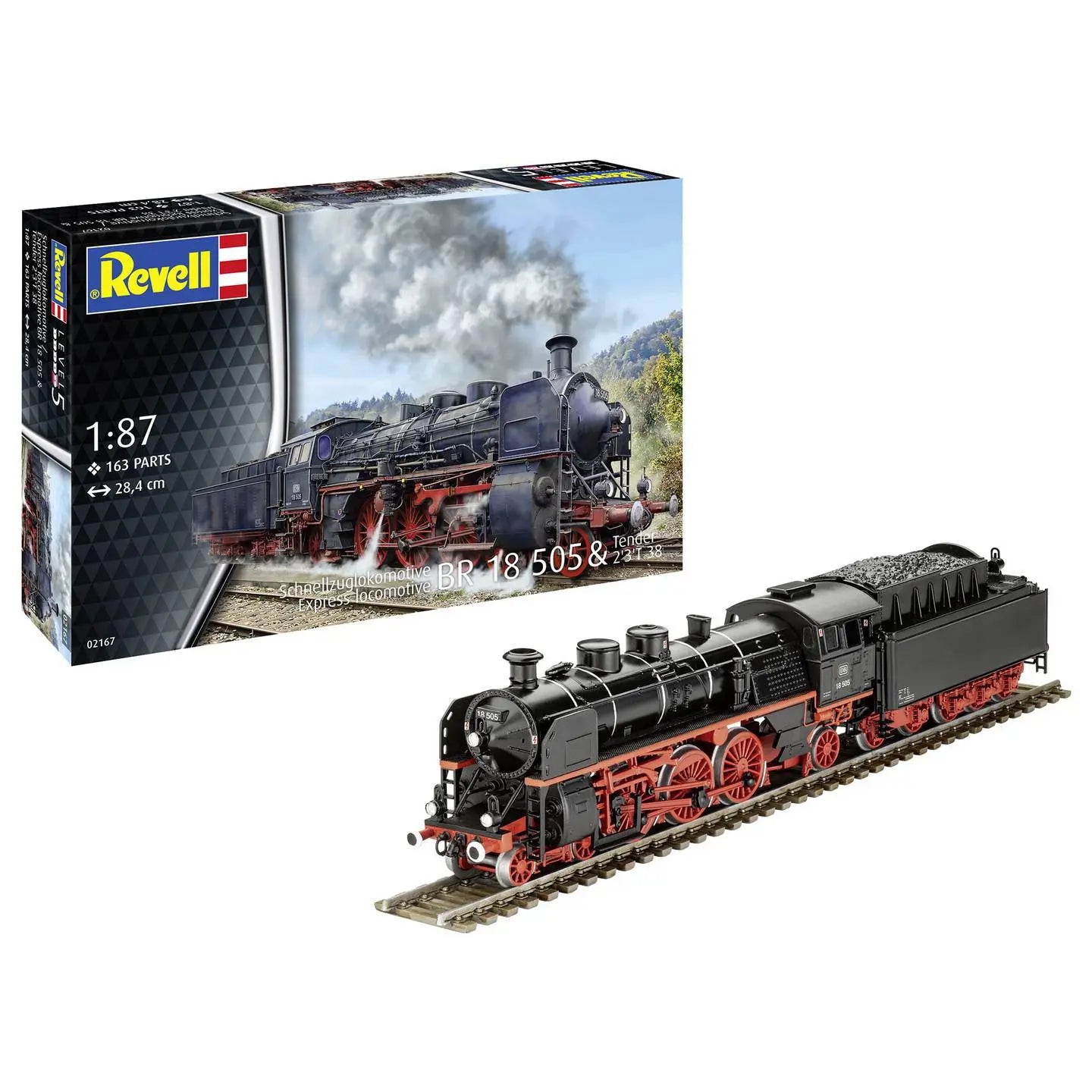 B-Ware Revell Lokomotive Bausatz Eisenbahnmodell 1:87 Schnellzuglokomotive Br 18 505 - 4009803021676