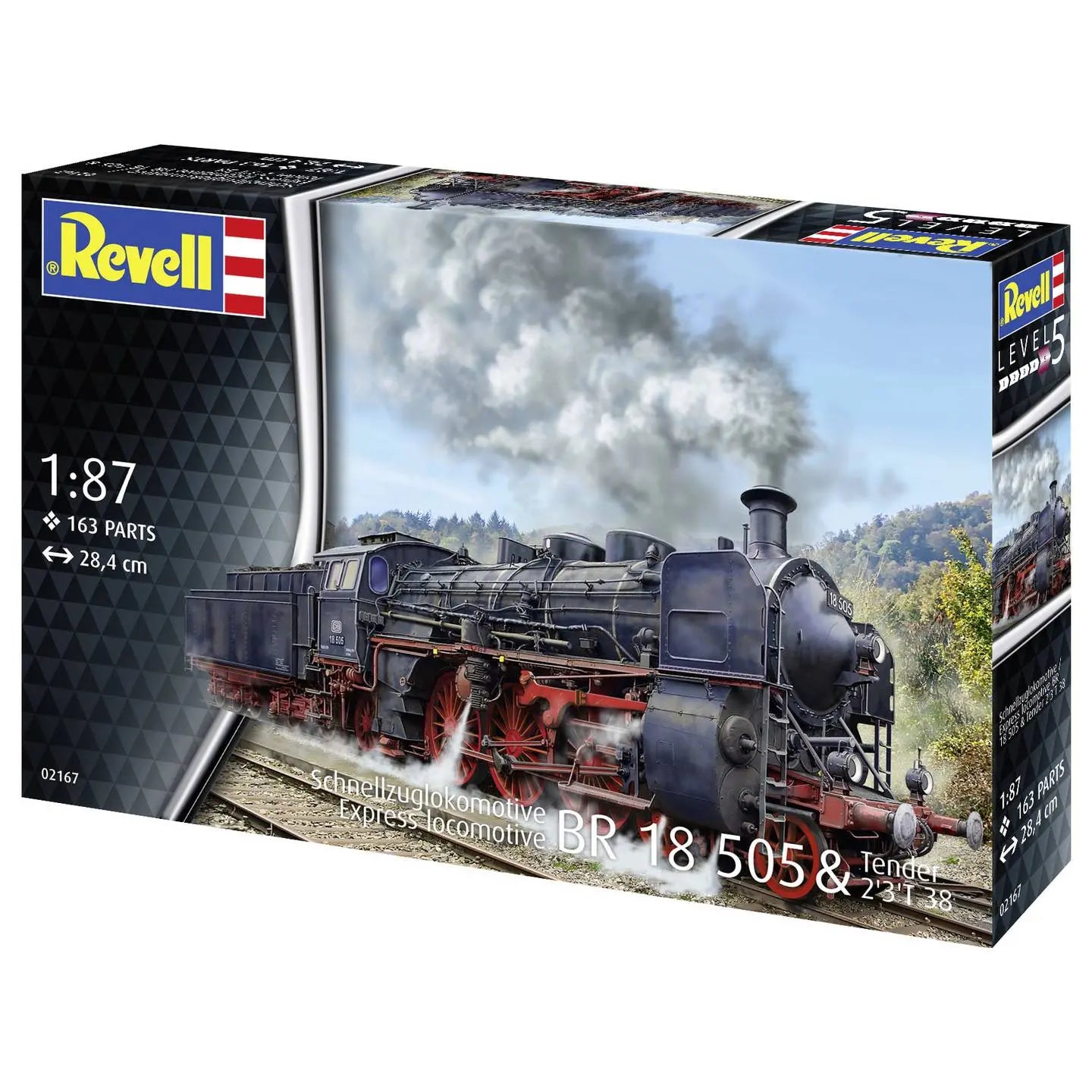 B-Ware Revell Lokomotive Bausatz Eisenbahnmodell 1:87 Schnellzuglokomotive Br 18 505 - 4009803021676
