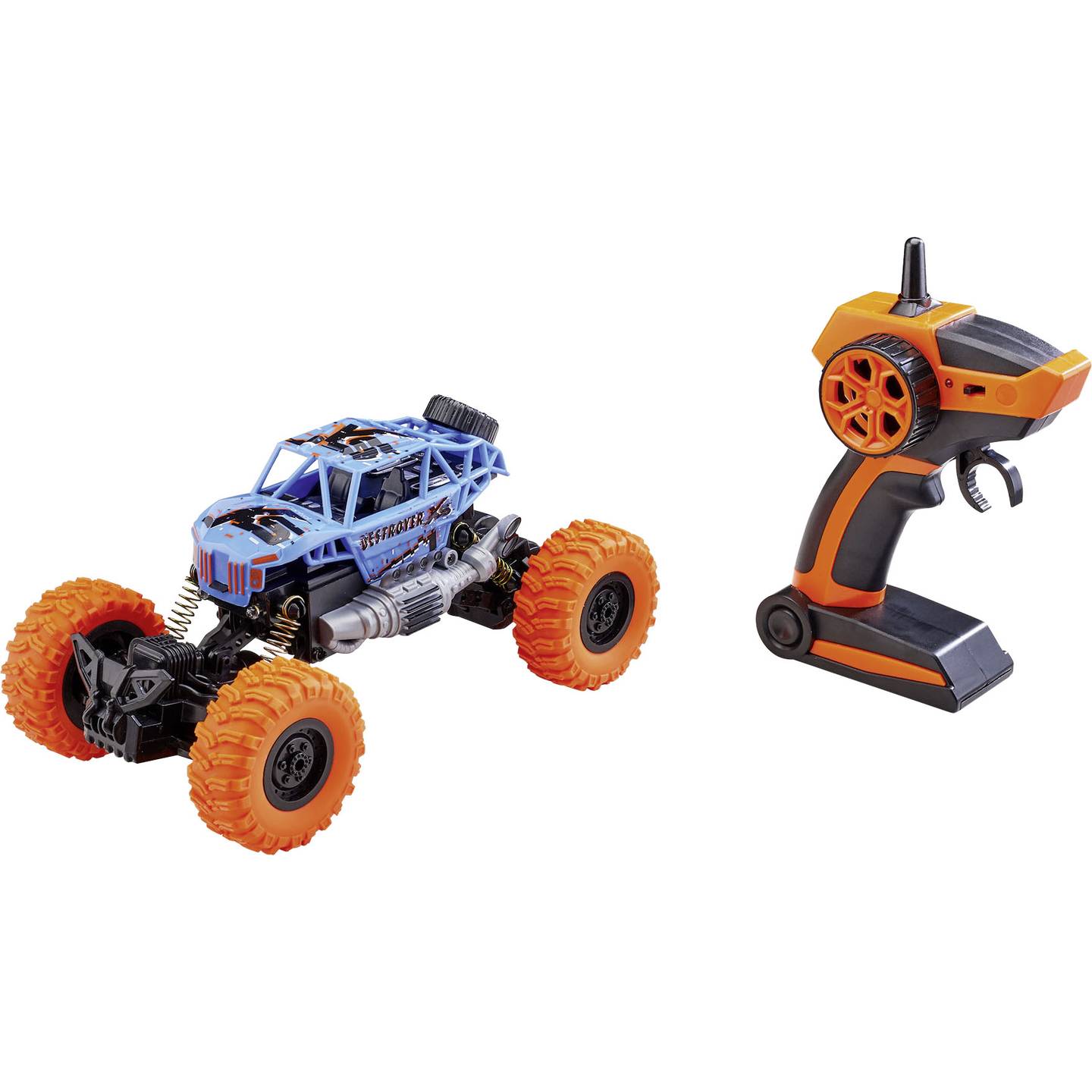 Revell 24594 Destroyer XS 1:18 RC Crawler für Einsteiger mit LED-Scheinwerfern - 4009803245942