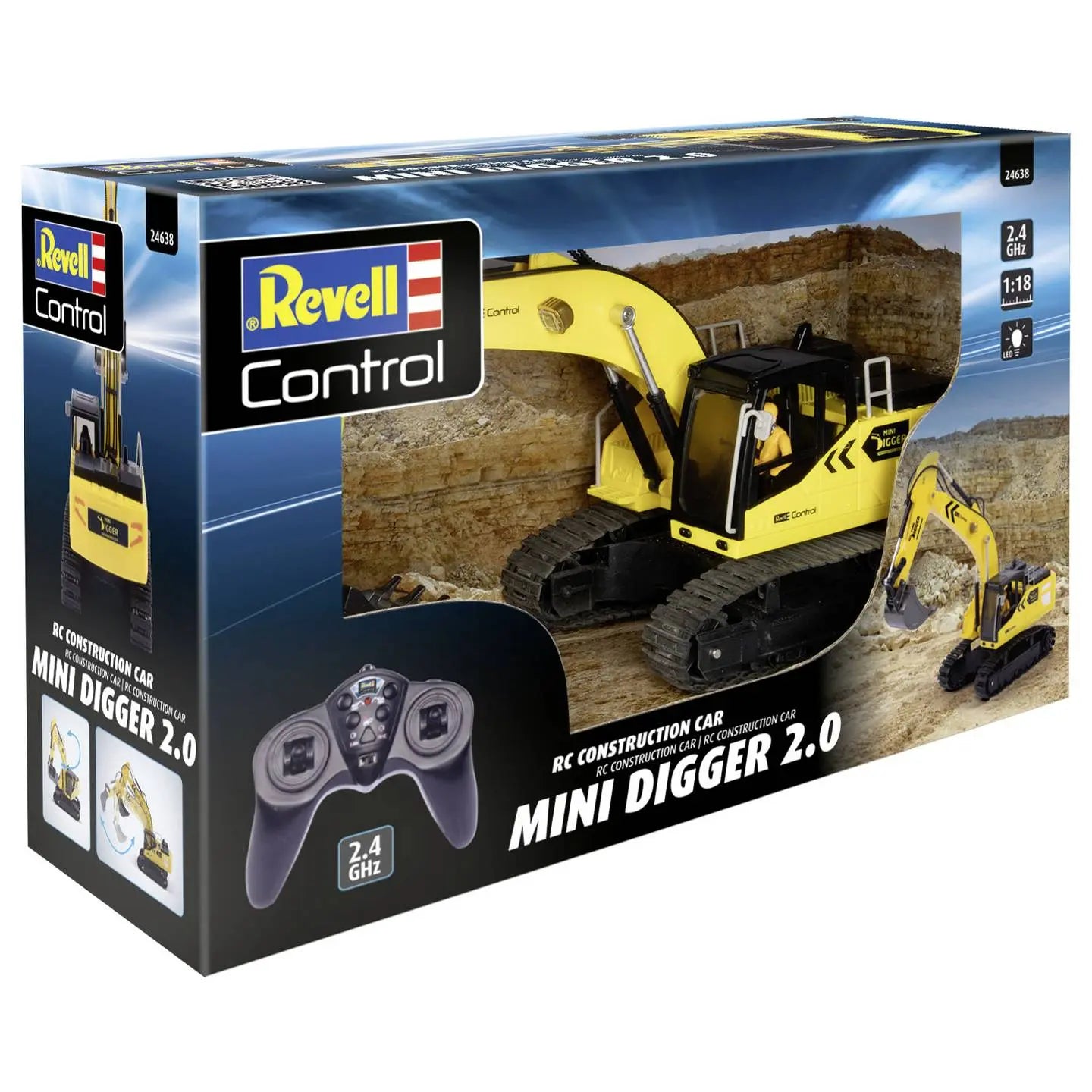 C-Ware Revell Control Baufahrzeug Rc Funktionsmodell Mini Bagger Bauen Siehe Text/Foto - 4009803246383