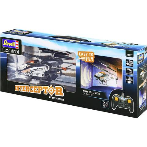 Hélicoptère radiocommandé Revell Interceptor RT F avec capteur anti-collision 2,4 GHz (produit d'occasion)