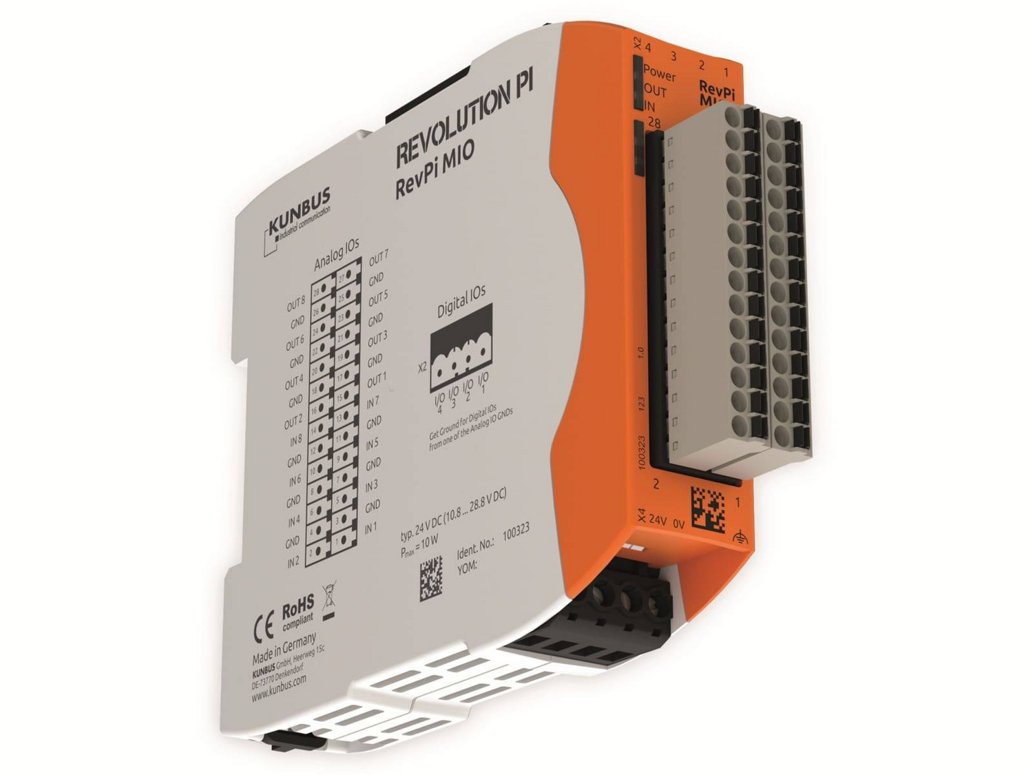 Revolution Pi By Kunbus Rev Pi Mio Pr100323 Sps Erweiterungsmodul Defektware D-Ware - 4260498391639