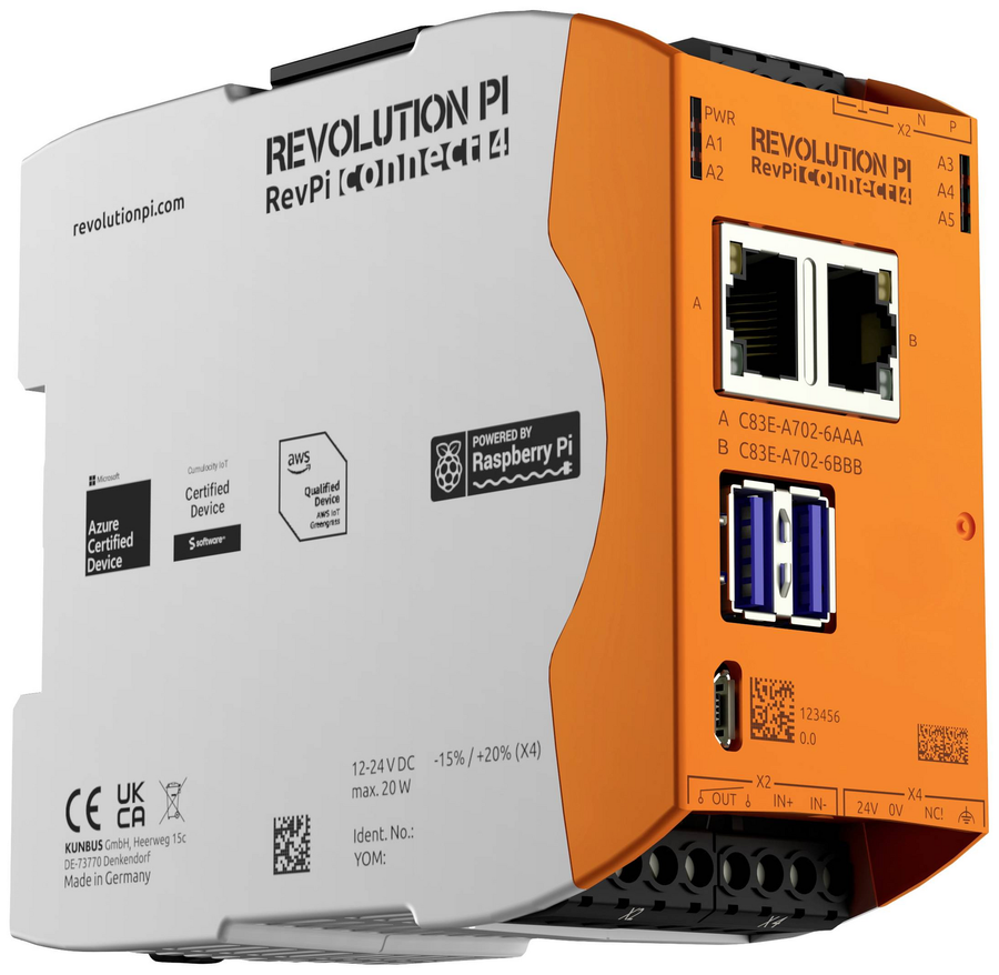 Revolution Pi By Kunbus Revolution Pi Connect 4 Pr100376 Sps Erweiterungsmodul B-Ware - 4260498391905
