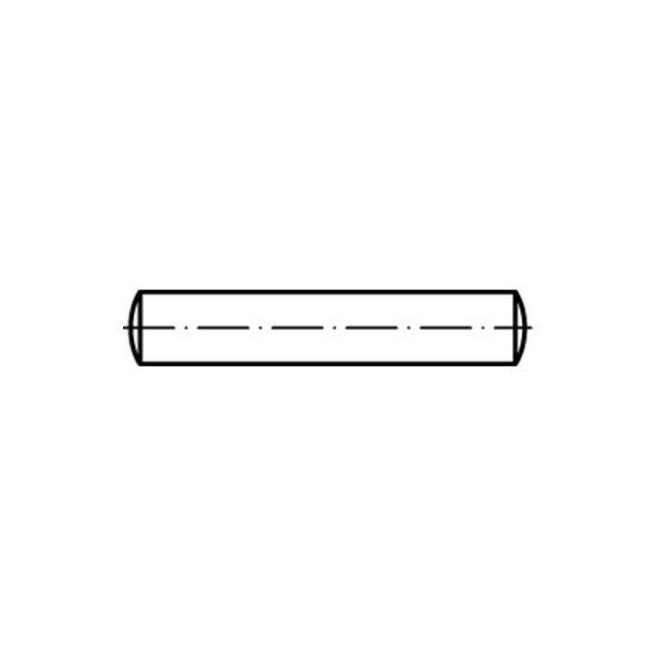Reyher Zylinderstifte Stifte DIN 7 M6 x 20 Stahl 2mm Zylinderstift 1000 Stück - 4051427226142