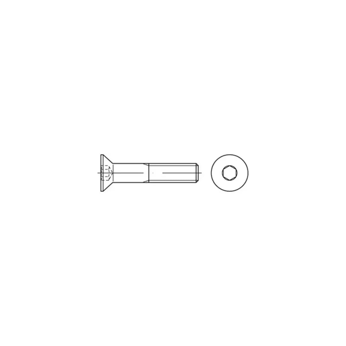 B-Ware Reyher Stahl Senkschraube Flachkopfschraube Innensechskant M4x45 500 Stück - 4043952603413