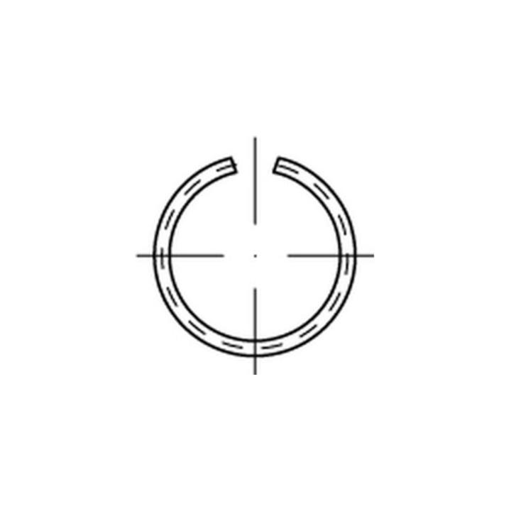 B-Ware Reyher Din 7993 Sprengring Runddraht 10,8 Mm Federstahl A12 Form A 500 Stück - 4043952568569