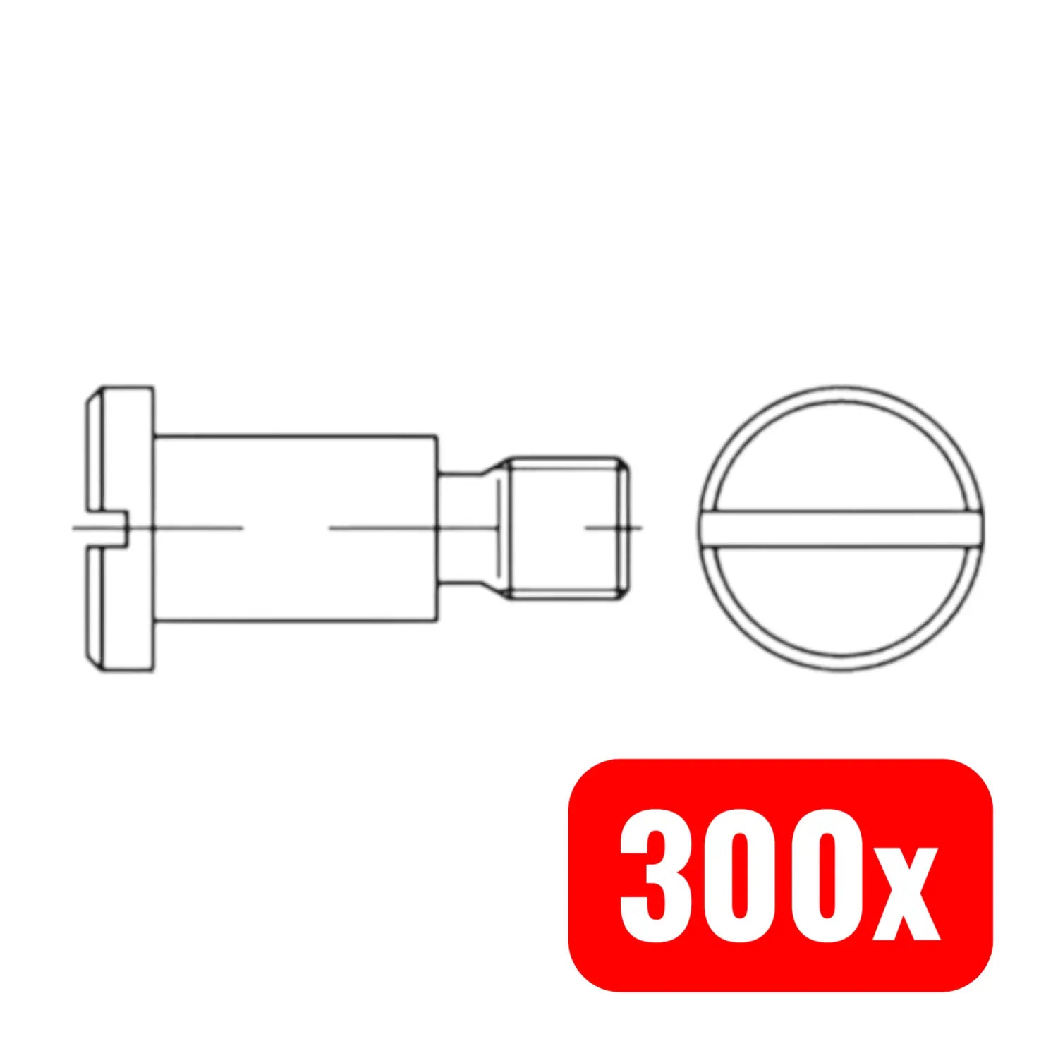 B-Ware Reyher Flachkopfschraube Schraube Din923 Schlitz Stahl 4.8 M5x20 Blank 300 Stück - 4043952801345
