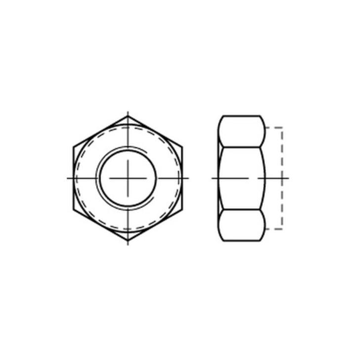 B-Ware Reyher Sechskantmutter Mutter Din985 A4 80 M8 Selbstsichernd Klemmteil 500 Stück - 4043952984772