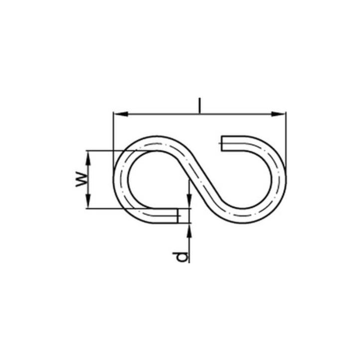 B-Ware Reyher S Haken Bügel Haken Stahl 40 Mm Galvanisch Verzinkt Zn S 2 Sets - 4043952771921