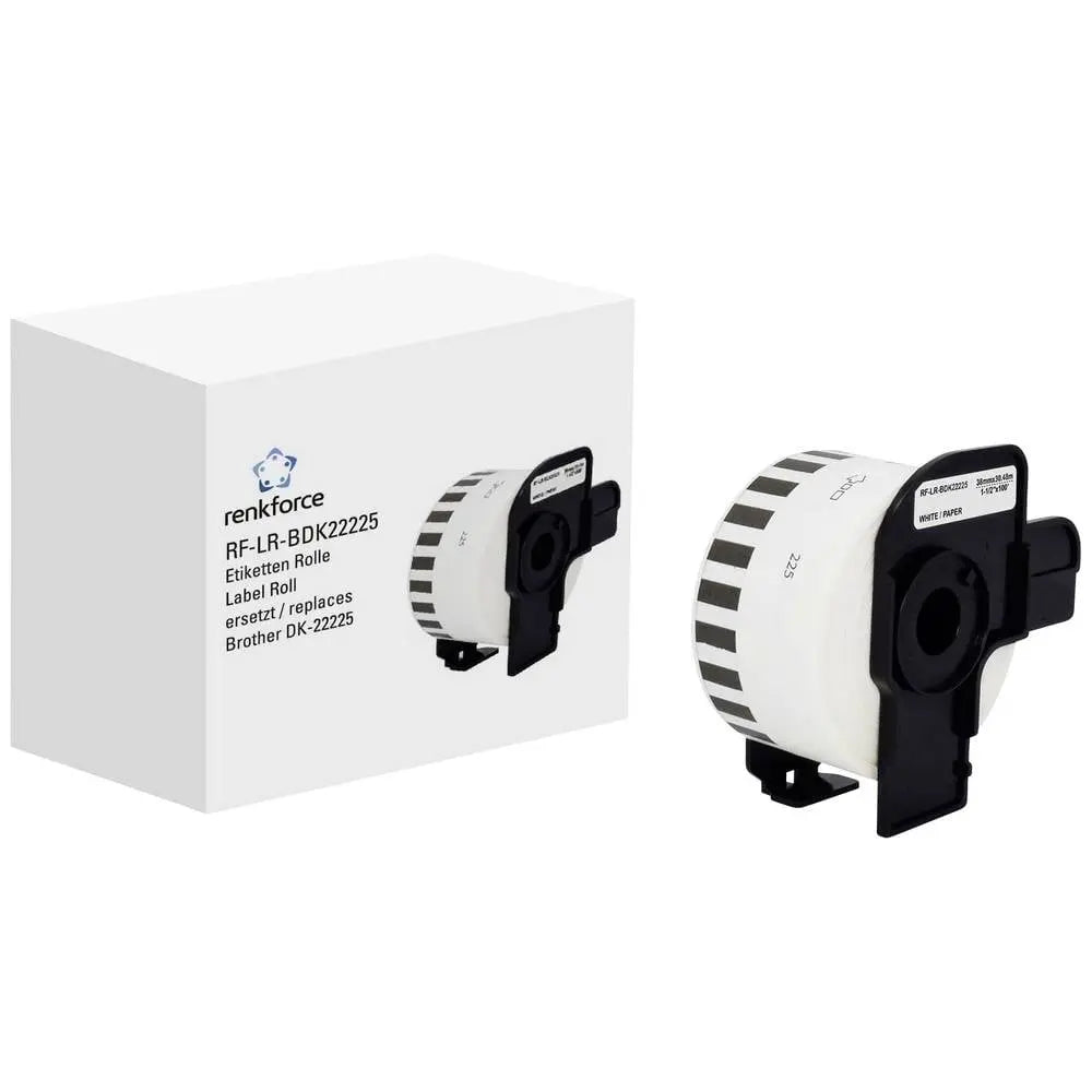 B-Ware Renkforce Etiketten Rolle Aufkleber Papier Weiß Kompatibel Brother Dk 22225 - 4064161313108