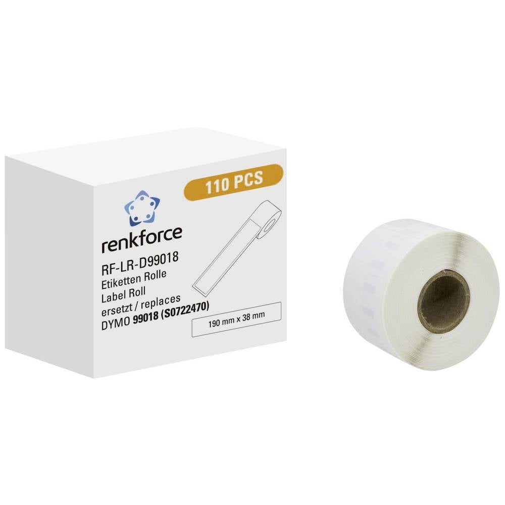 Renkforce Vielzweck Etiketten Rolle Kompatibel Papier Permanent haftend 18 SETS - 4064161314099
