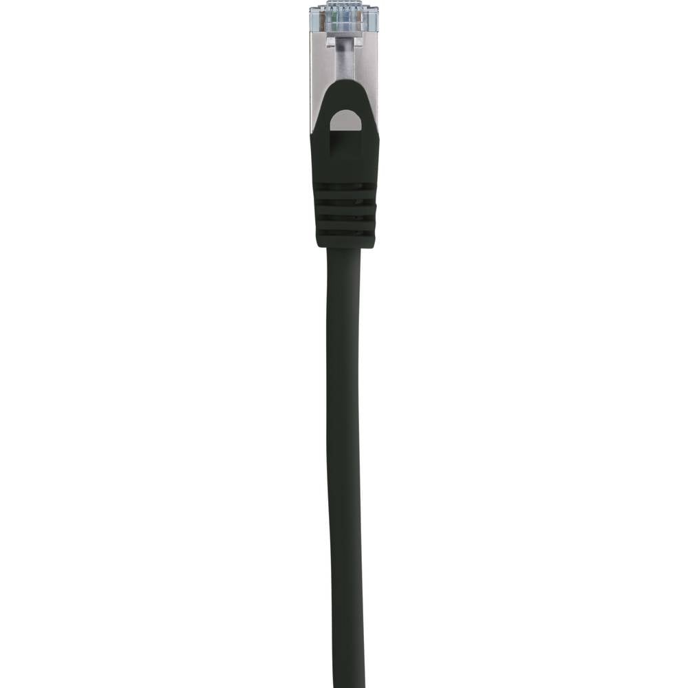 Renkforce Patchkabel Netzwerkkabel LAN CAT 6a Schwarz Flammwidrig 10m 4 STÜCK - 4064161207032