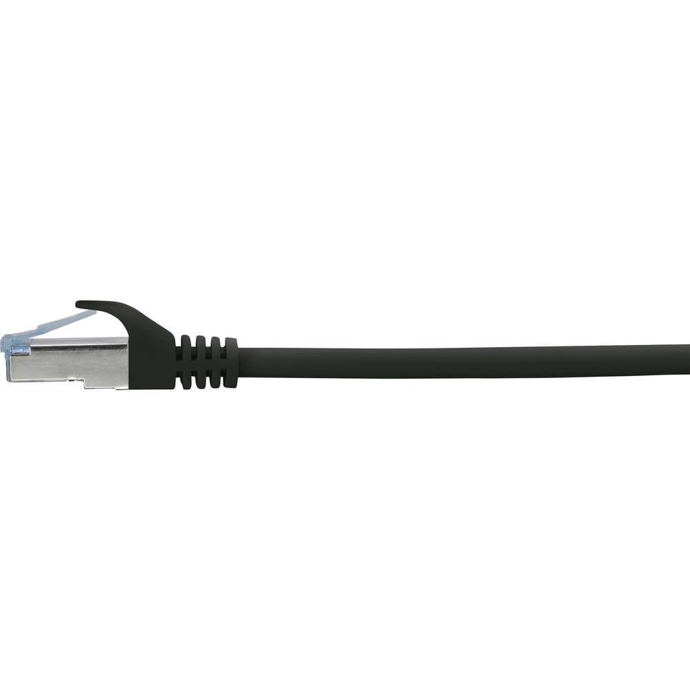 Renkforce Patchkabel Netzwerkkabel LAN CAT 6a Schwarz Flammwidrig 10m 4 STÜCK - 4064161207032