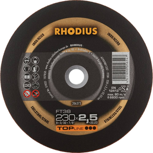 B-Ware Rhodius Trennscheiben Set Scheiben Edelstahl Stahl 25 Stück Ft38 206373