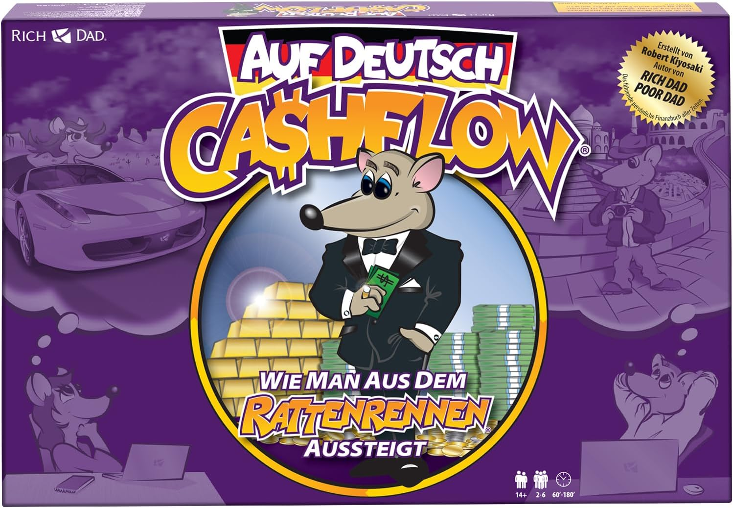 B-Ware Rich Dad Cashflow Spiel Finanzspiel Finanzkompetenz Familien Geschäftsaufbau