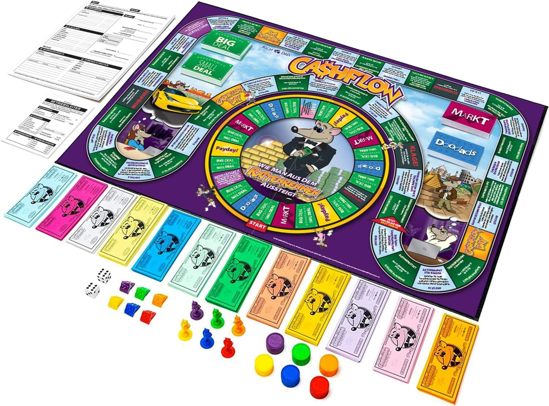 Rich Dad Cashflow Spiel Finanzspiel Finanzkompetenz Familien Geschäftsaufbau B-Ware