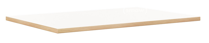 B-Ware Richard Lampert Tischplatte Platte Schreibtisch 80x140 Melamin Weiß/Eichenkante - 435199