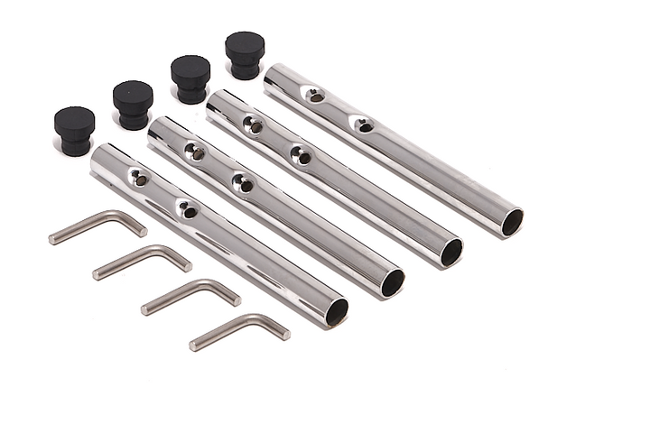 Richard Lampert Verlängerungsstäbe Set Stangen Eiermann Tisch Kurz Chrome B-Ware - 418133