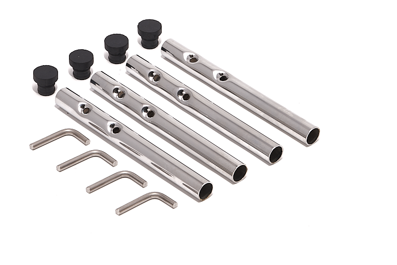 Richard Lampert Verlängerungsstäbe Set Stangen Eiermann Tisch Kurz Chrome B-Ware - 418133