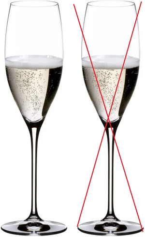 B-Ware Riedel Champagnerglas Flöte Glas Vinum Transparent Kristallglas Siehe Text/Foto