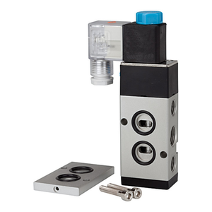 B-Ware Riegler Wegeventil Ventil 3 2 5 2 Wegeventil Namur G38 G14 230 V Aluminium