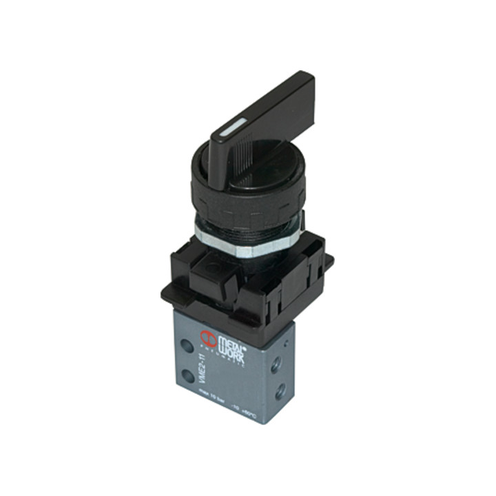 B-Ware Riegler 3/2 Miniventil Wegeventil Miniaturventil Drehhebel M5 Nc Seitlich  - 4047322096386