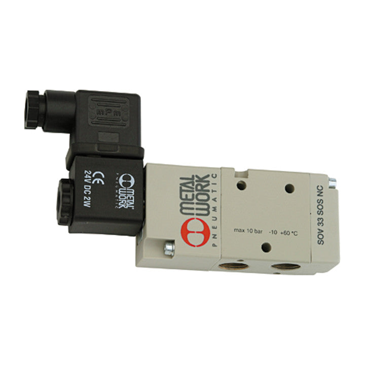 Riegler Wegeventil Ventil Elektropneumatik 3/2 monostabil G 1/4 NC 24V DC - 4047322097420