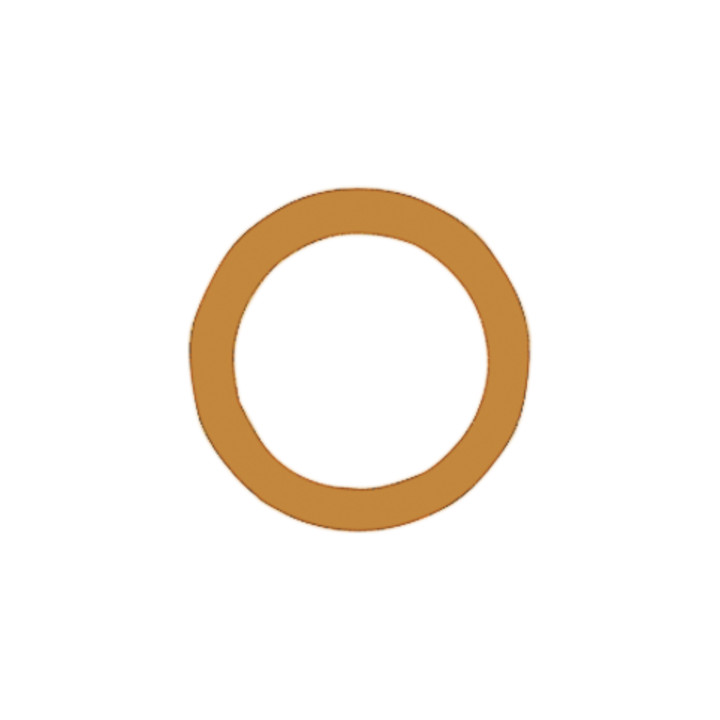 B-Ware Riegler Dichtring Kupferring Gewinde G 3/8 Kupfer Vpe 100 Stück Temperatur 250°C - 4047322066839