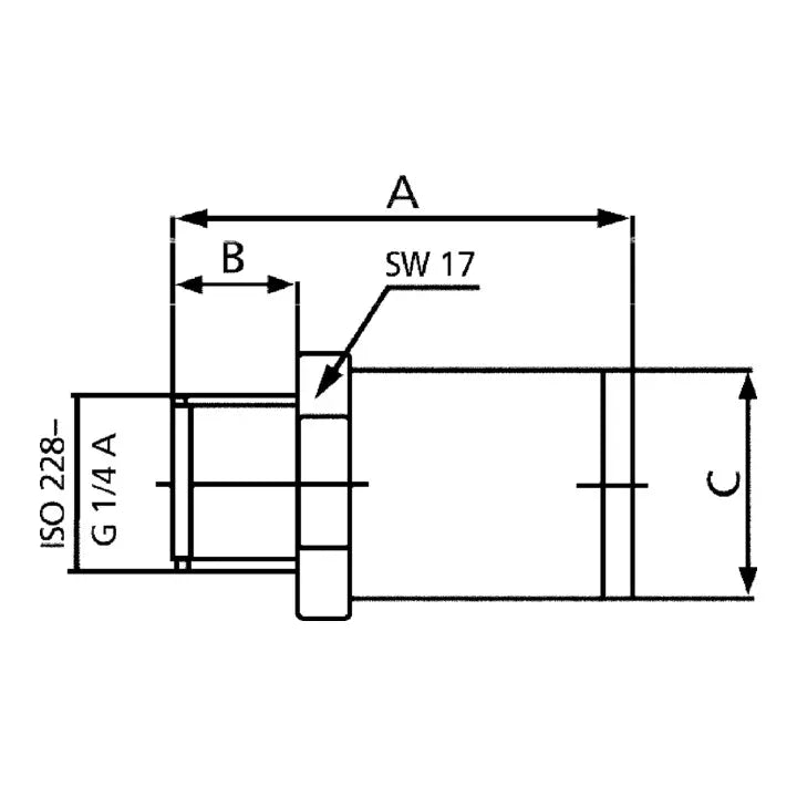 B-Ware Riegler Druckreduzierventil Regler G 1/4 Innen Außen Einstelldruck 6 Bar 5 Stück - 4047322107518
