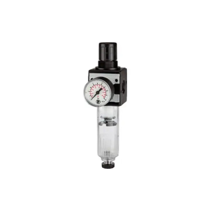B-Ware Riegler Filterregler Druckregler Multifix Druckluftregler Polycarbonat Manometer - 4047322212236