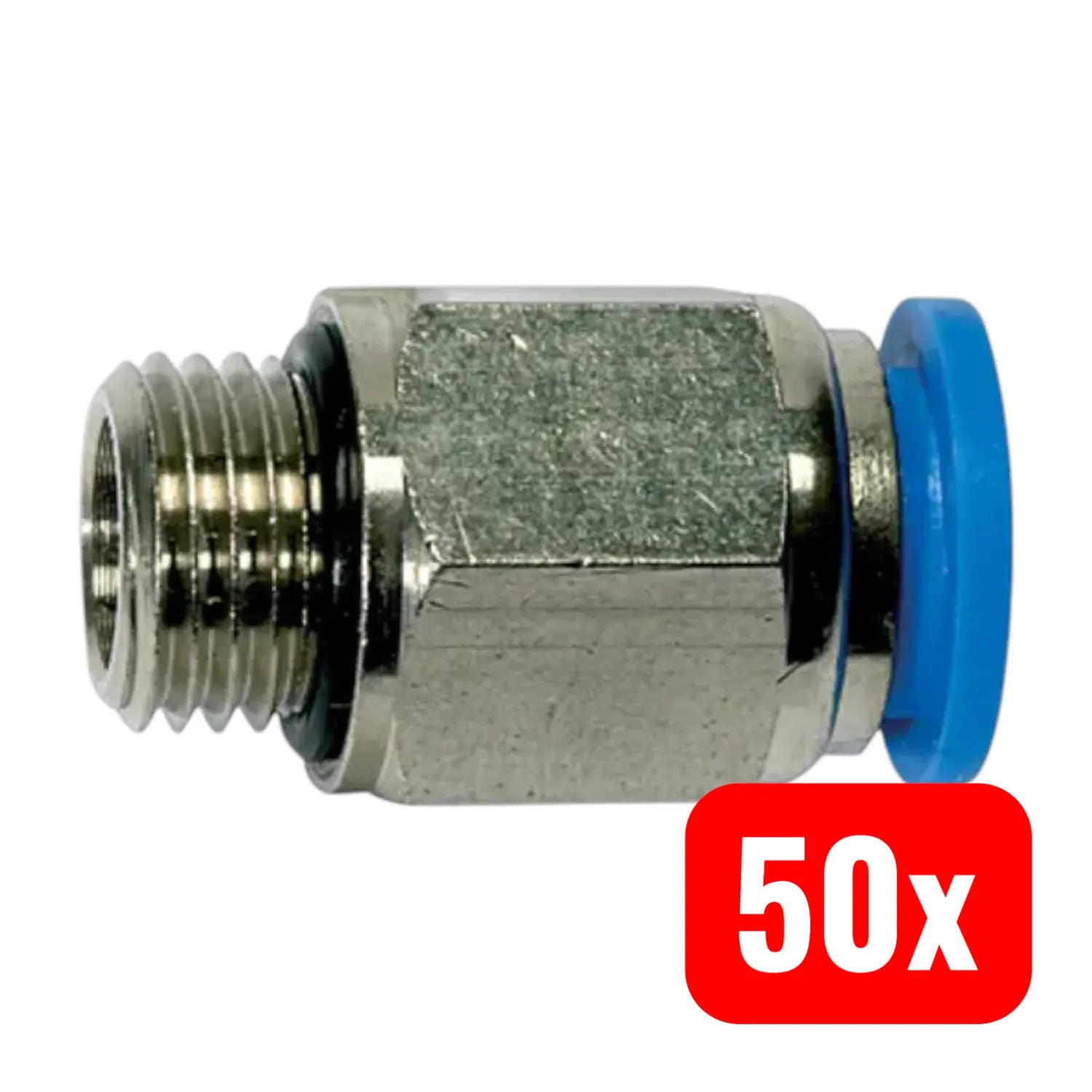 B-Ware Riegler Steckverbinder Schnellverbinder Gerade Verbindung Blaue Serie 50 Stück - 4047322022576