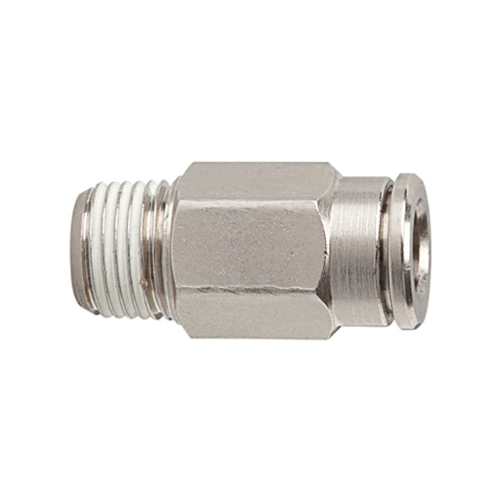Riegler Steckverschraubung Verbinder metallica Gerade Druckluft 10 mm 5 STÜCK - 4047322278966