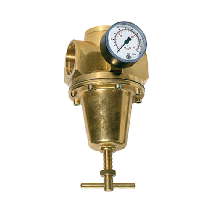 Riegler Druckregler Regler Manometer G 1 1 2 Bg 4 0 5 10 Bar Messing Werkzeug    B-Ware